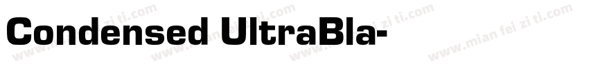 Condensed UltraBla字体转换